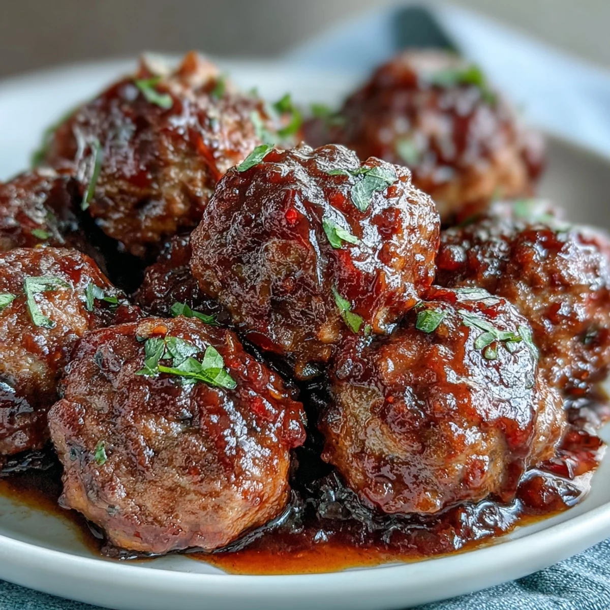 Easy Sweet and Sour Crock Pot Meatballs simmer in a glossy, tangy sauce, perfect for game day appetizers or a quick dinner over steamed rice.