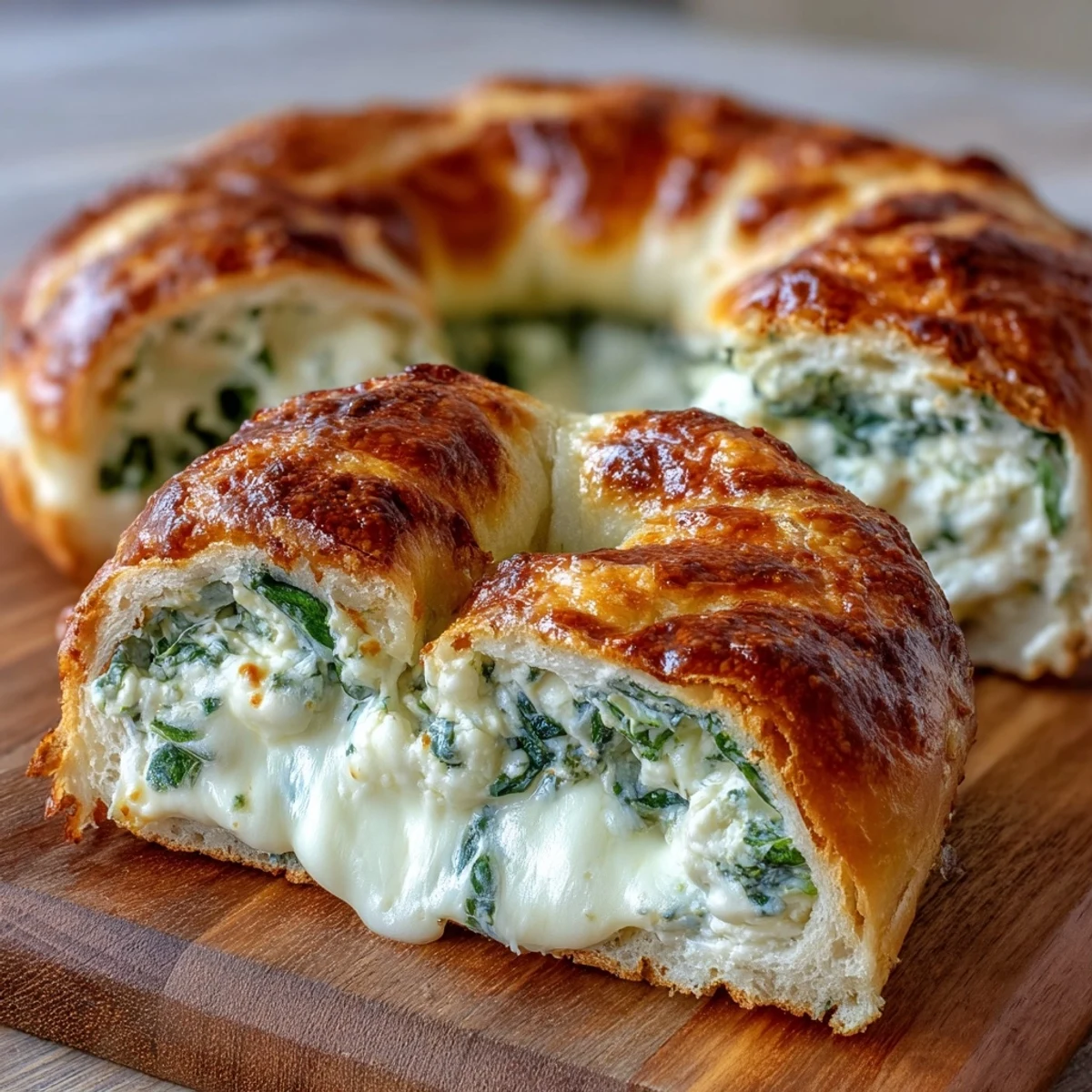 Wholesome spinach and cottage cheese flagels baked golden, packed with protein and melted mozzarella for a satisfying, savory breakfast treat.  
