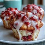 Strawberry Lemon Muffins Glaze