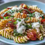 Caprese Pasta with Burrata