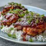 Honey Garlic Chicken Rice
