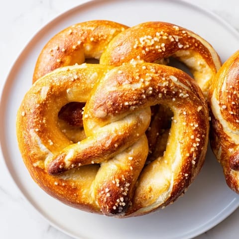 Soft Large Golden Pretzels