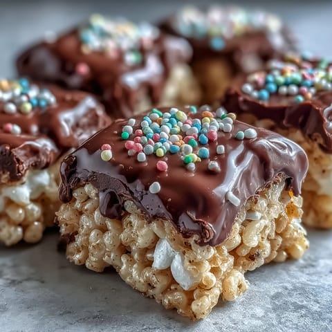 Chocolate Covered Rice Krispy Treats