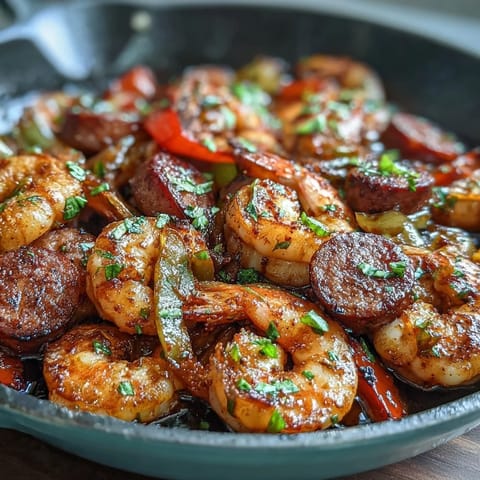 Keto Cajun Shrimp Sausage