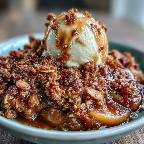 Cardamom Spiced Apple Crisp
