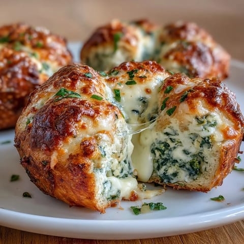 Chewy homemade flagels loaded with fresh spinach, cottage cheese, and gooey mozzarella, delivering a high-protein, vegetarian breakfast option.  
