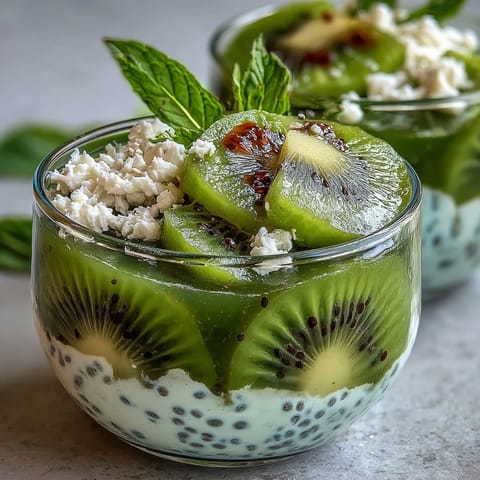 Kiwi Lime Chia Cups