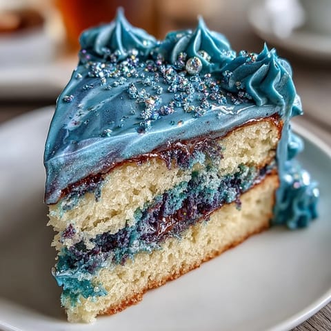 Pisces-Themed Galaxy Cake