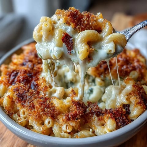 Golden baked Southern mac and cheese with a bubbly cheddar topping, creamy and comforting, ideal for potlucks or Sunday dinners.