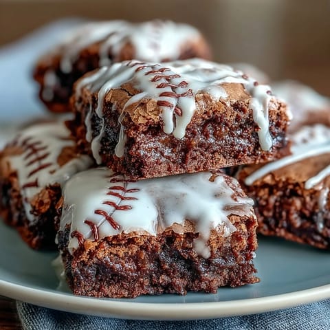 Baseball Themed Brownie Bites