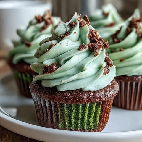 St Patricks Green Velvet Cupcakes