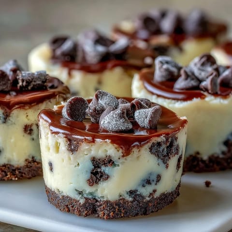 Decadent Mini Cheesecake Bites with Oreo Crust topped with fresh berries.