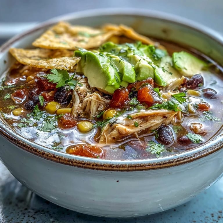 Vibrant Southwestern Turkey Soup with lime wedges and fresh cilantro, ready to serve for a cozy meal.