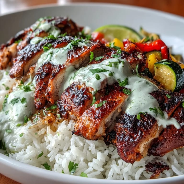 Bright lime crema drizzles generously over the loaded bowl, garnished with fresh cilantro and lime wedges.