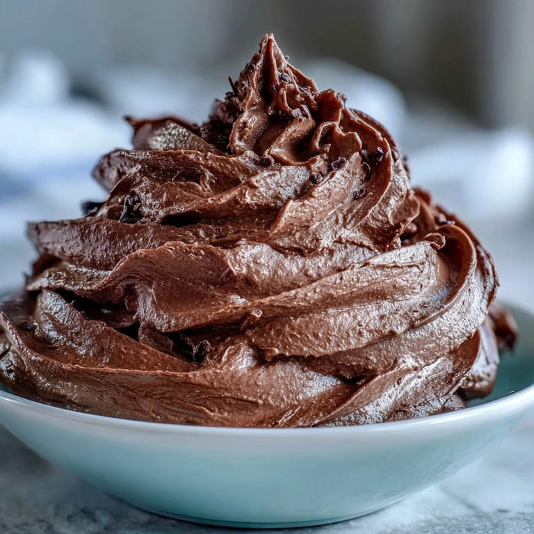 Silky smooth chocolate mousse filling, piped between moist cake layers, showcasing a light and fluffy consistency that melts in your mouth.