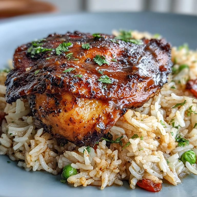 Spicy, aromatic Nandos chicken and rice cooked together for a flavorful one-pot dinner.  