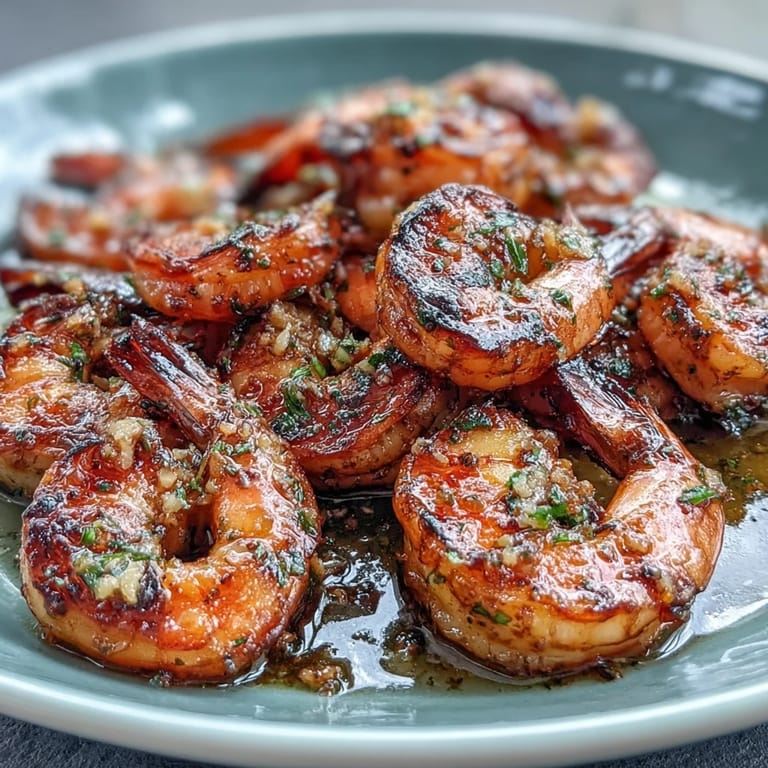 Succulent shrimp sautéed in lemon and garlic, served over fluffy brown rice with crisp cucumbers and cherry tomatoes.  