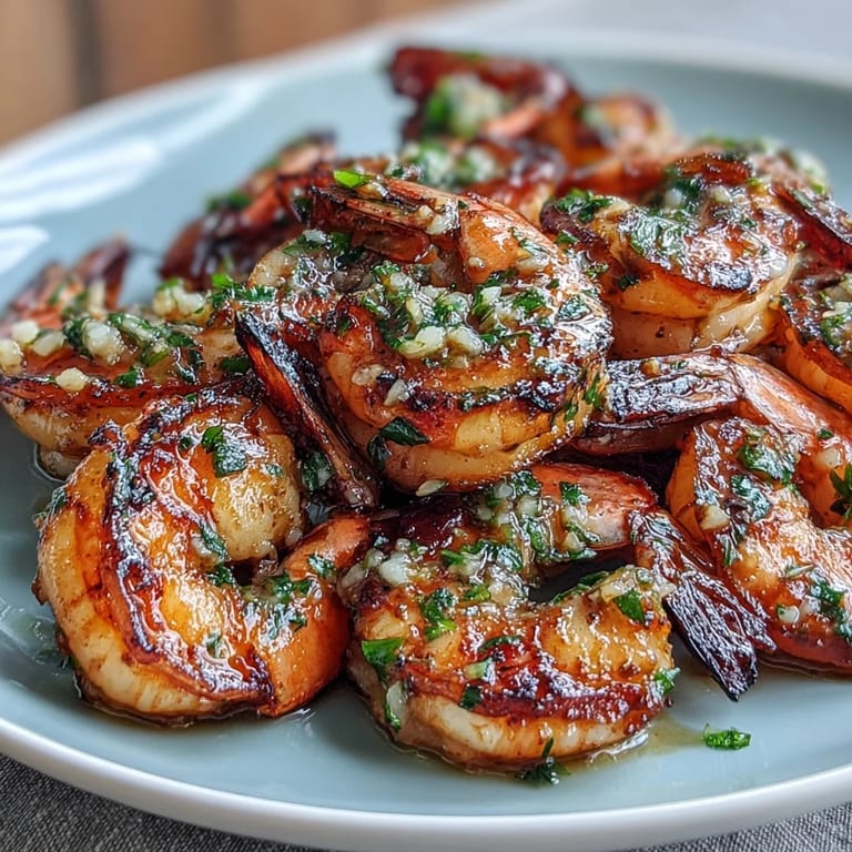 Easy healthy lemon garlic shrimp bowls topped with avocado, herbs, and a drizzle of Greek yogurt for a nourishing dinner.