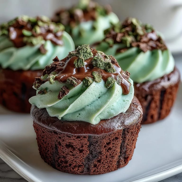Festive green velvet cupcakes topped with rich cream cheese frosting, perfect for celebrating St. Patrick's Day with family and friends.