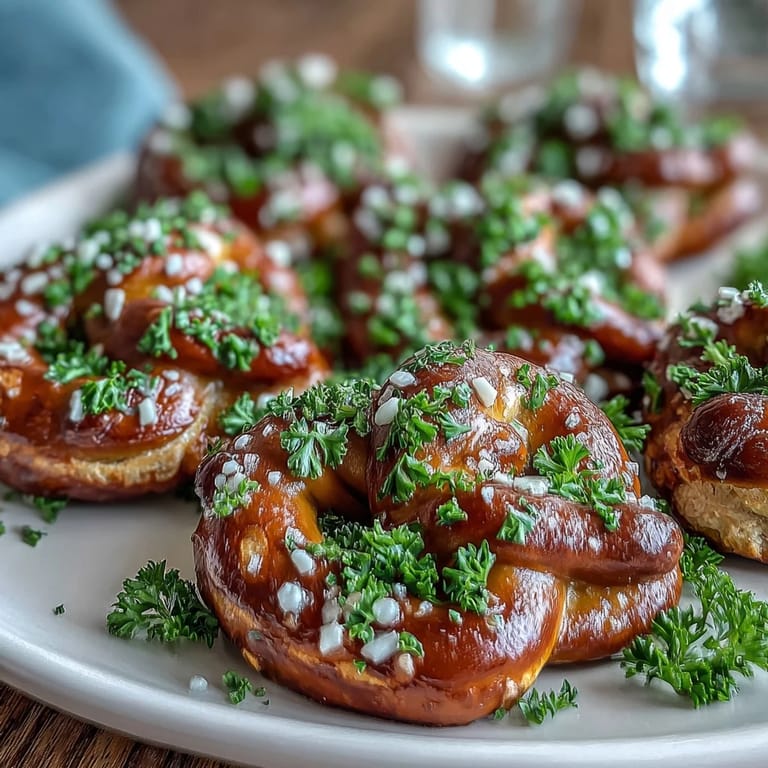 Adorable shamrock-shaped pretzel bites with candy coating, perfect for celebrating St. Patrick's Day with a fun, festive snack.