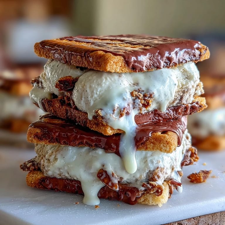 Vanilla bean frappuccino ice cream sandwiches feature smooth frozen vanilla cream between deep, chocolatey espresso cookies.