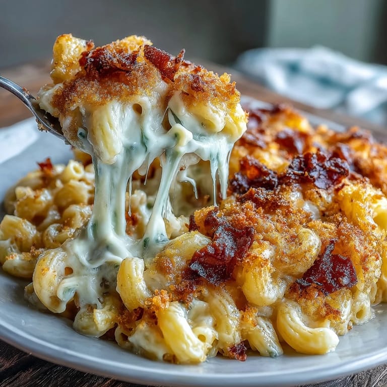 Creamy, rich Southern baked macaroni and cheese with sharp cheddar and a crisp breadcrumb crust, perfect as a hearty main or classic side.