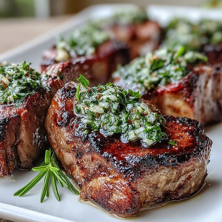 Juicy lamb rib chops seared and finished with a bright, zesty mint gremolata for an elegant main dish.