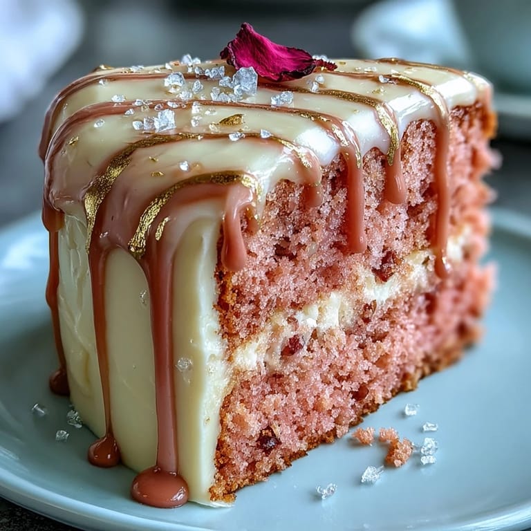 Decadent Bridal Shower Rosé Velvet Cake ready for a festive celebration.
