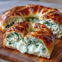 Wholesome spinach and cottage cheese flagels baked golden, packed with protein and melted mozzarella for a satisfying, savory breakfast treat.  